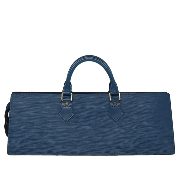 LOUIS VUITTON Epi Sac Triangle Hand Bag Blue M52095 LV Auth 96139 - Picture 2 of 16